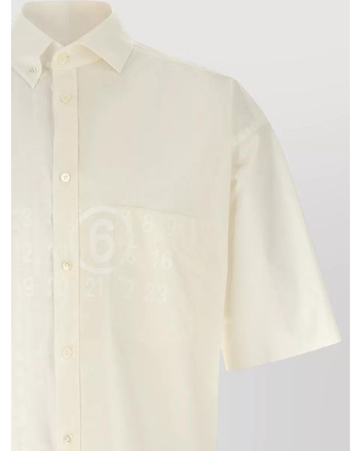 MM6 by Maison Margiela White Cotton Shirt for men