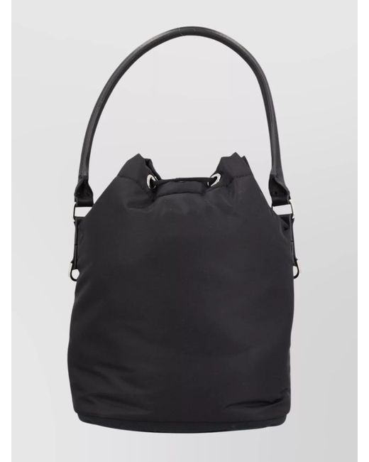 Premiata Black Nylon Bucket Bag
