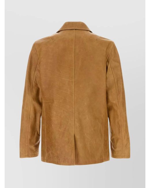 Our Legacy Brown Leather Blazer for men