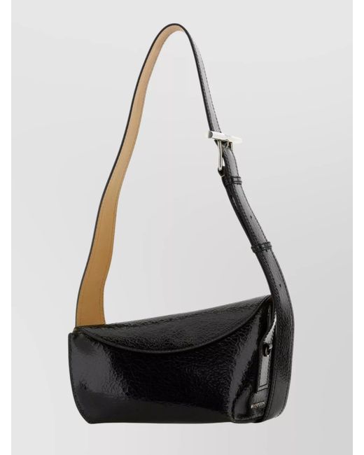 McQueen White Leather Sling Shoulder Bag for men