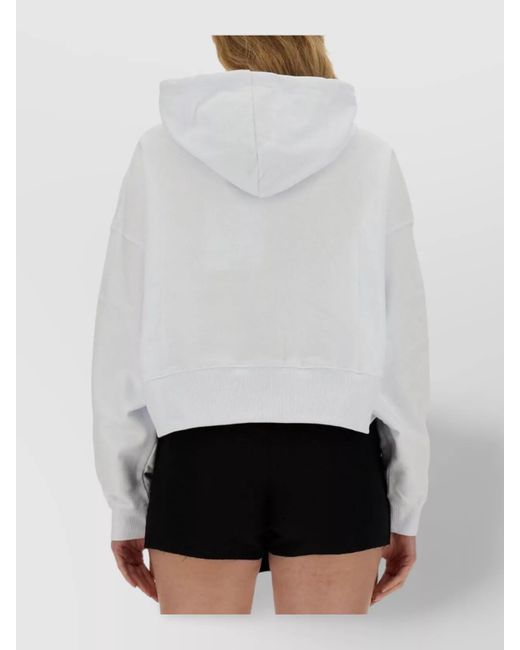 MSGM Black Logo Cotton Sweatshirt