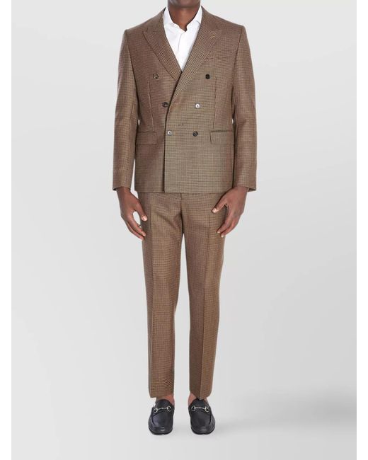 Gucci Brown Wool Tweed Jacket for men