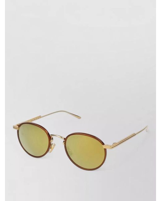 Bottega Veneta Metallic Round Sunglasses Bv1389S 004 for men