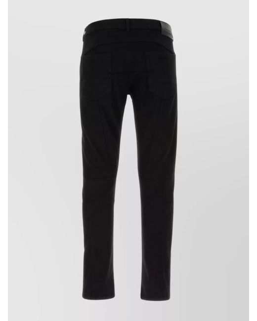McQueen Black Denim Straight-Leg Jeans for men