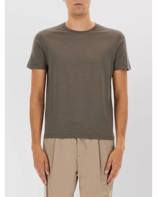 Herno Gray Wool T-Shirt for men