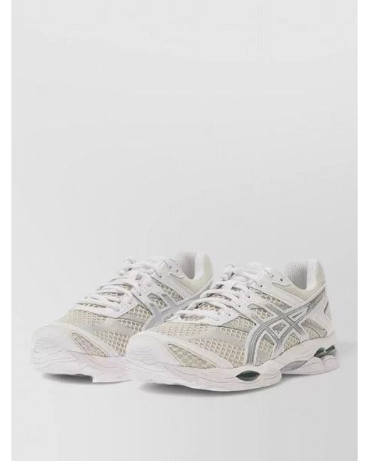Asics White Gel Cumulus 16 Mesh Panels Sneakers