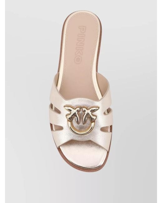 Pinko Multicolor Leather Sandals