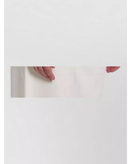 Lemaire White Ribbed Asymmetric Slim-Fit Tank Top