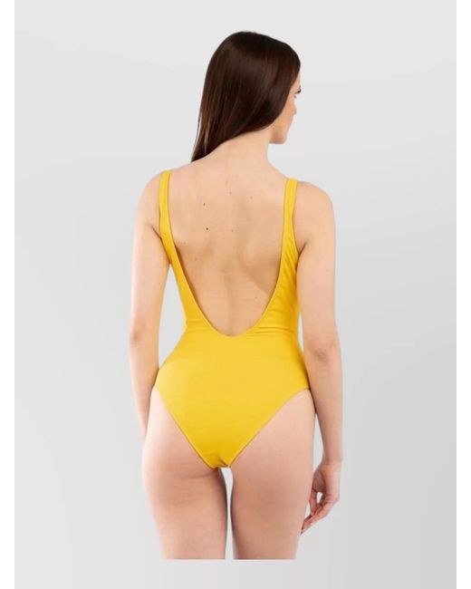 Moschino Yellow One-Piece Swimsuit