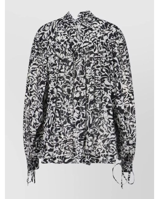 Dries Van Noten Gray Blouse