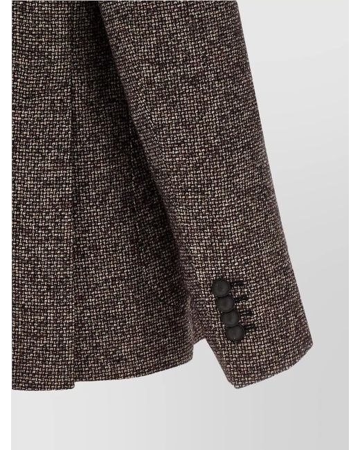 Tagliatore Gray Virgin Wool Blend Blazer for men