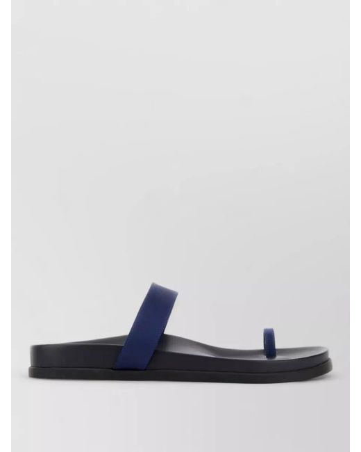 Ancient Greek Sandals Blue Thalia Satin Thong Sandals Open Toe