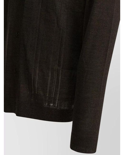 NN07 Black Wool Blend Cardigan for men