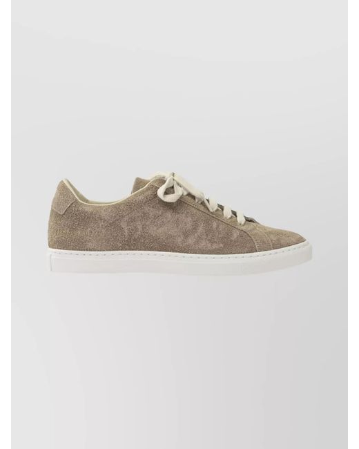Common Projects Metallic Suede Leather Low-Top Sneakers
