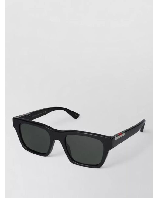Gucci Black Sunglasses Gg1889S 001 Acetate Rectangular Frame for men