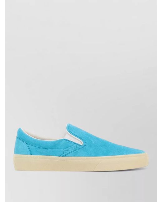 Tom Ford Blue Suede Slip-On Sneakers for men