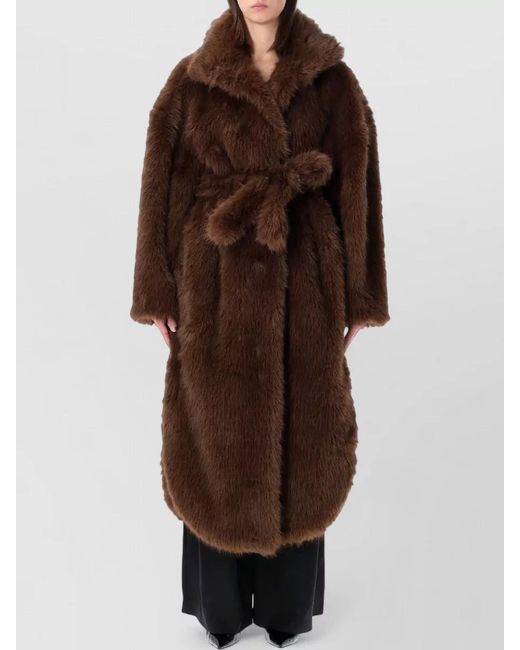 Frankie Shop Brown Ravello Wrap Coat