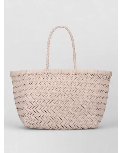 Dragon Diffusion Natural Woven Beach Bag Braided Handle Tote