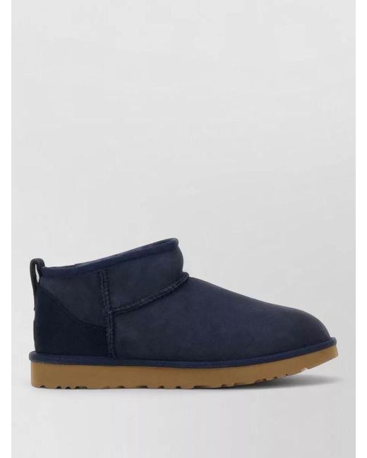 Ugg Blue Suede Leather Ankle Boots