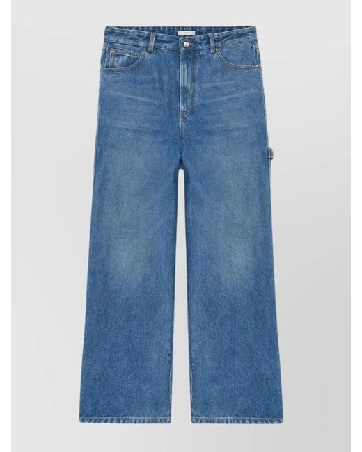 1989 STUDIO Blue Denim Wide-Leg Trousers for men