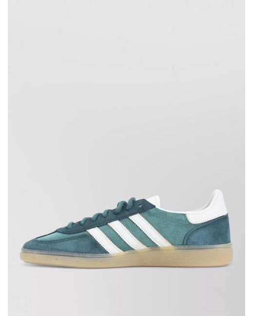 Adidas Blue Handball Spezial Low Top Suede Sneakers for men