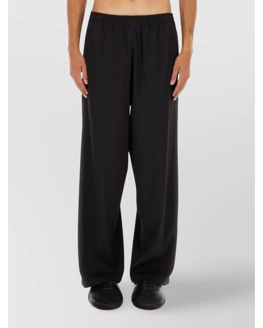 Balenciaga Black Wide-Leg Trousers for men