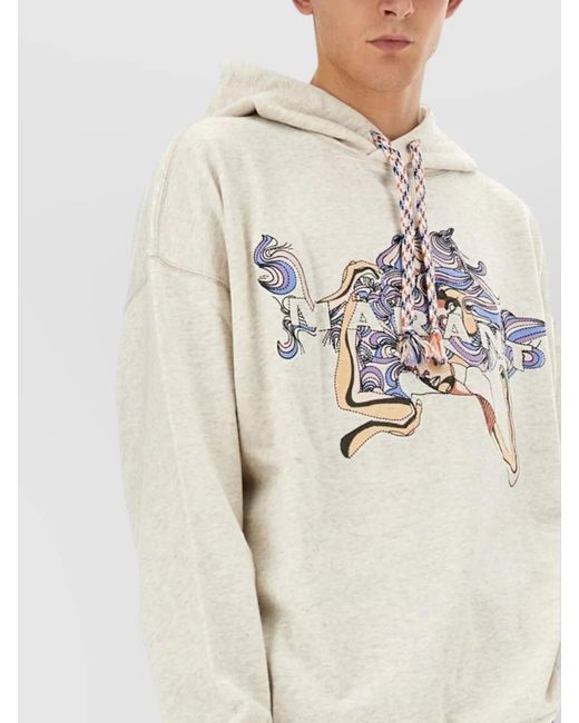 Isabel Marant White Milanz Hoodie for men