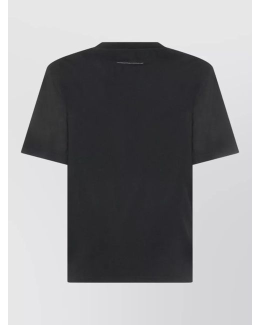 MM6 by Maison Margiela Black Wool-Blend Pleated Midi Skirt