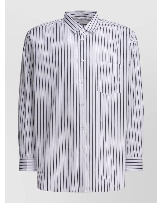 Comme des Garçons White Striped Shirt for men