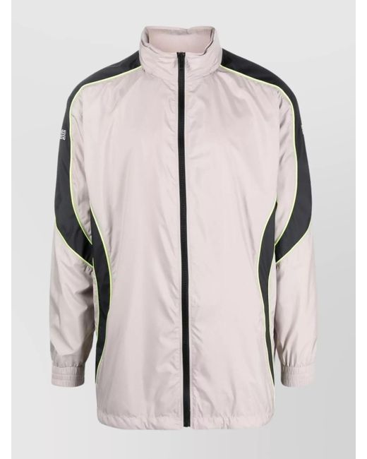 Givenchy Pink Logo Zip-Up Jacket With High Neck And Pockets for men