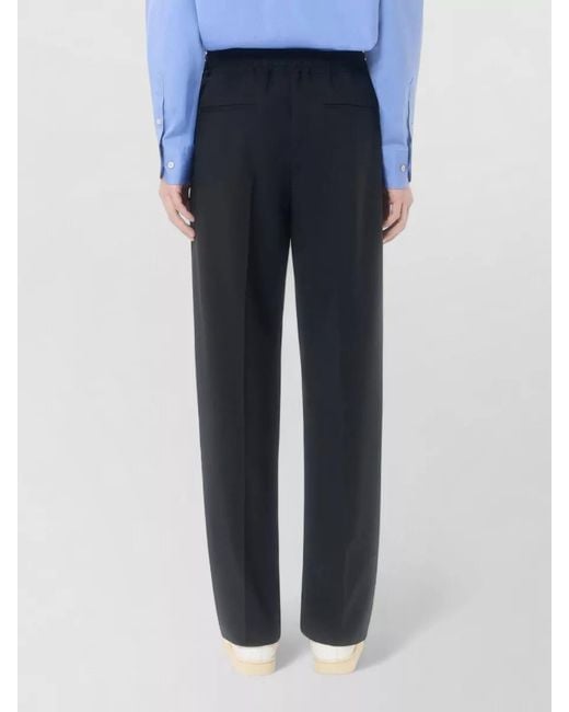 Valentino Black Straight-Leg Tailored Trousers for men