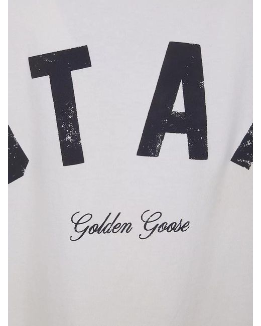 Golden Goose Deluxe Brand White Cotton Relaxed-Fit T-Shirt