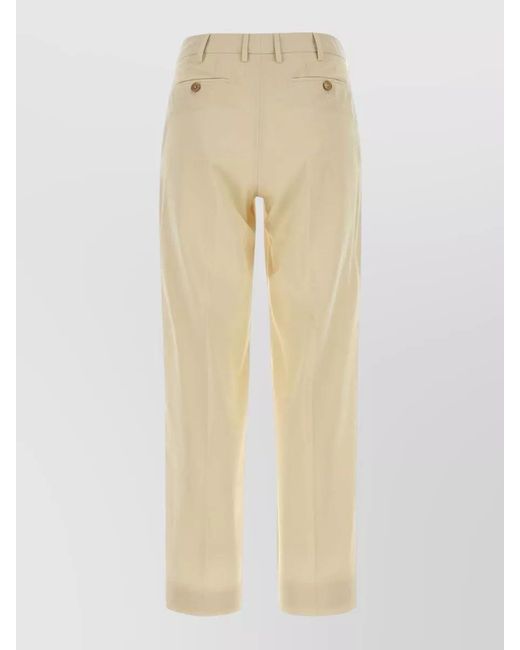 PT Torino Natural Emma Cotton Tailored Trousers Belt Loops