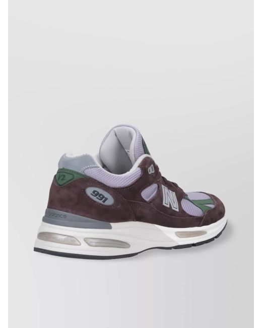 New Balance Multicolor Leather Low Top Sneakers