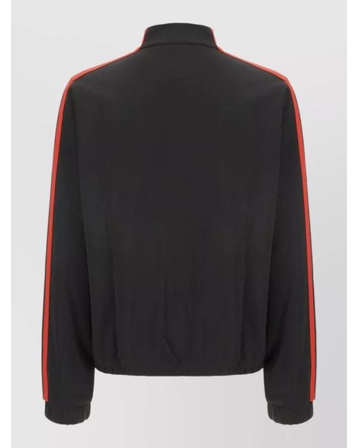 Palm Angels Black Track Jacket for men
