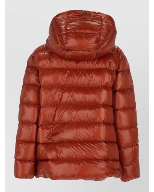 Herno Red Parka Coat