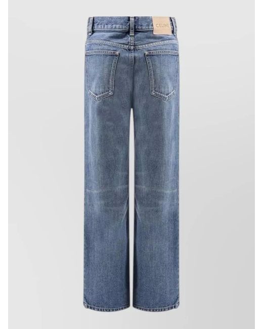 Céline Blue High-Rise Bootcut Jeans