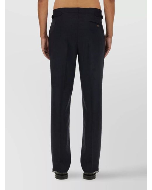Vivienne Westwood Blue Virgin Wool Straight-Leg Trousers for men