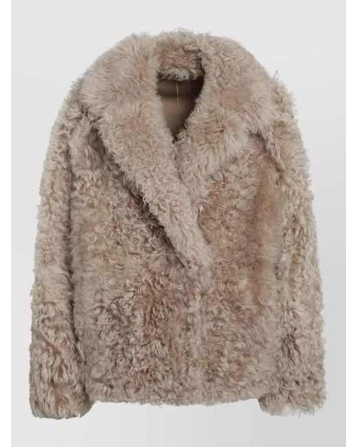 Blancha Brown Faux Fur Jacket