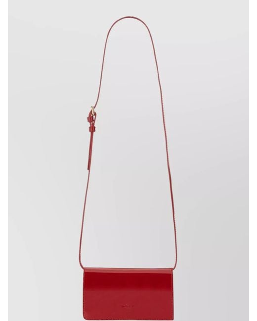 Kiton White Calfskin Crossbody Bag