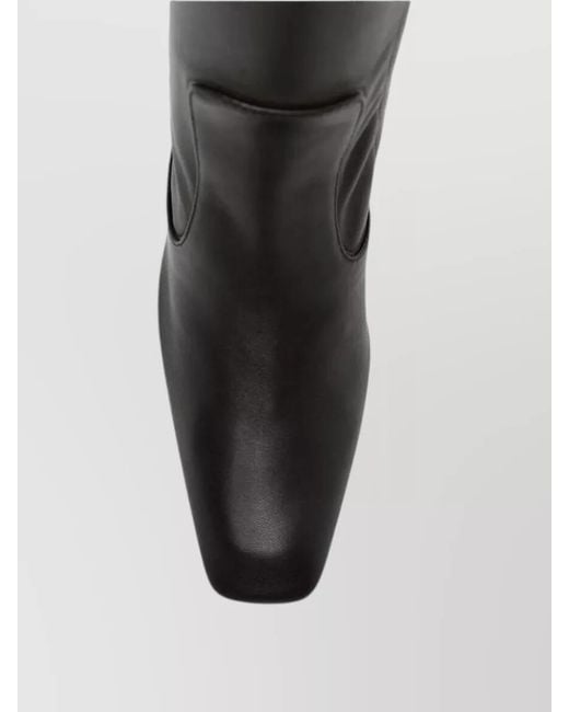 Totême White Leather Over-The-Knee Boots