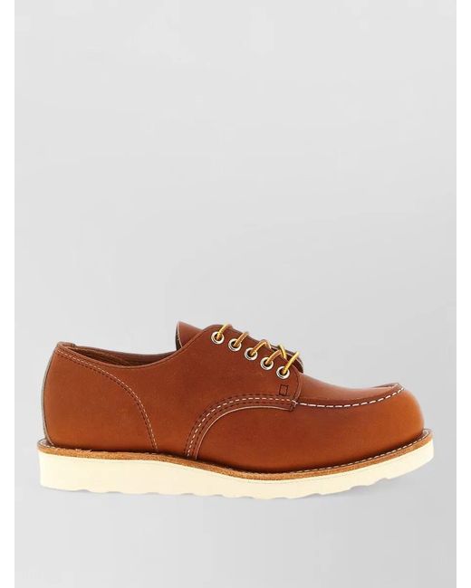 Red Wing Brown Leather Lace-Up Shoes for men