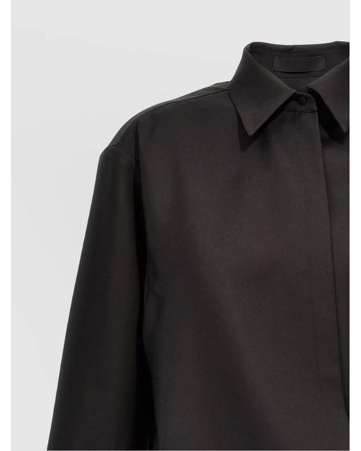 Valentino Garavani Black Silk Blend Shirt