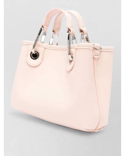 Emporio Armani Pink Small Tote Bag