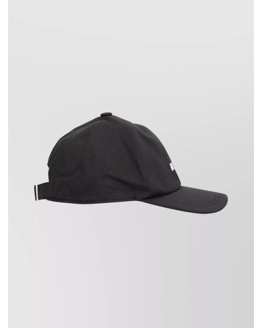MSGM Black Cotton Baseball Cap for men