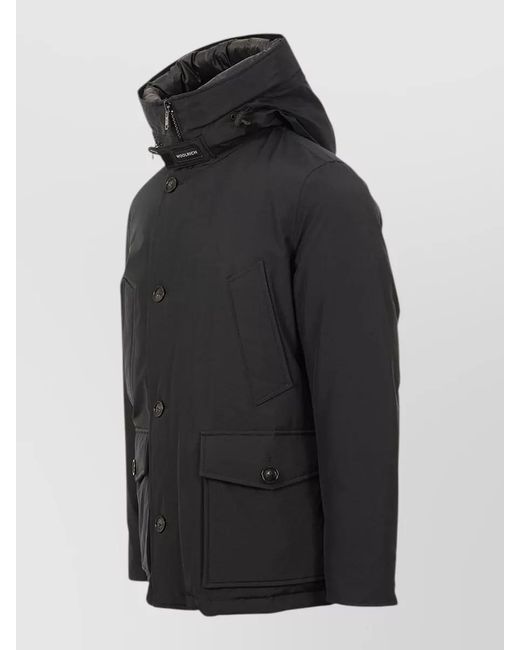 Woolrich Black Arctic Anorak Down Jacket for men