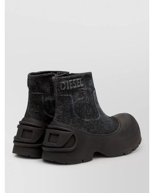 DIESEL Black Ankle Boots for men
