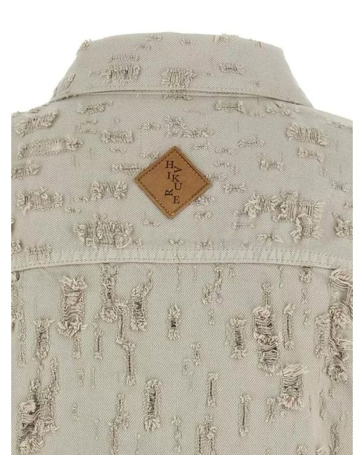Haikure Natural Denim Distressed Vest