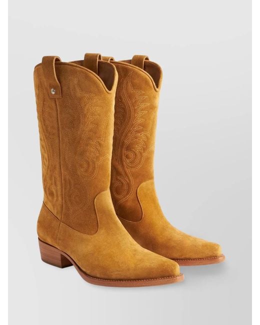 1989 STUDIO Brown Cowboy Boots for men