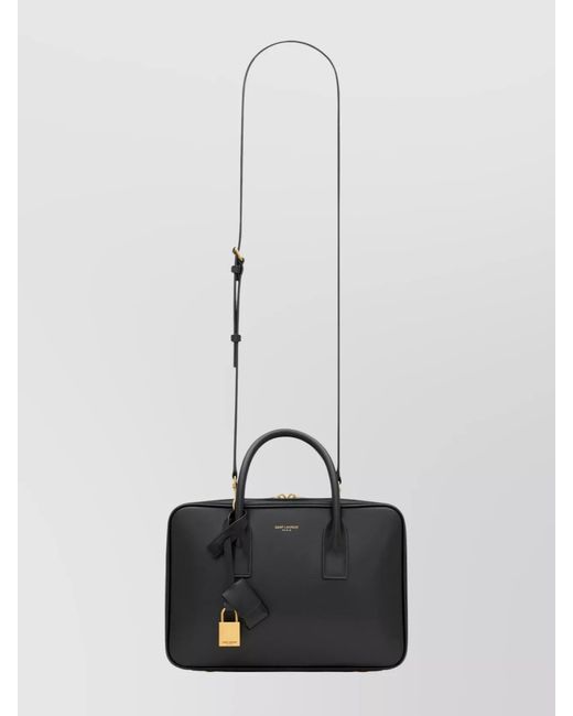 Saint Laurent Black Sac De Jour Small Leather Shoulder Bag